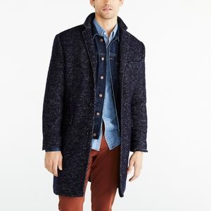 J Crew Thompson Herringbone Topcoat